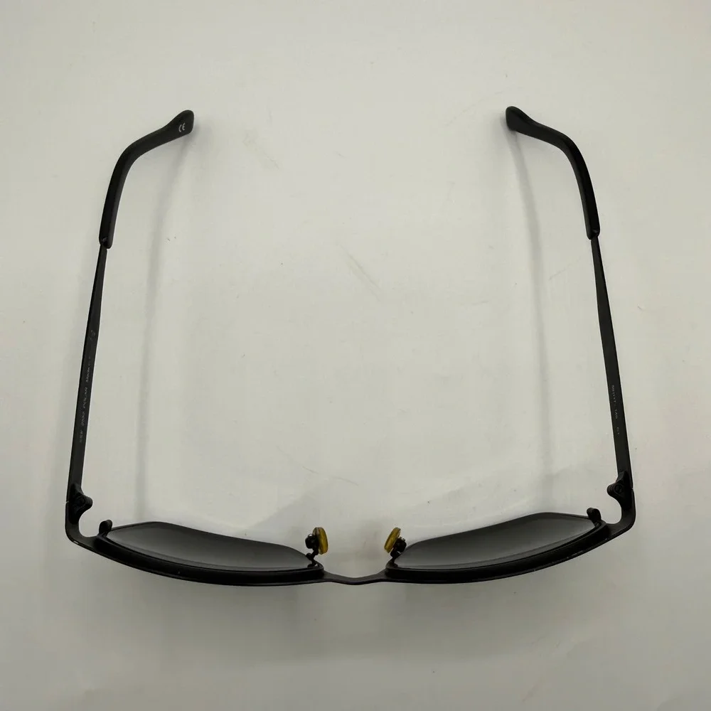 SEE Eyewear 2552 Polar Matte Black Rectangular Polarized Sunglasses Italy C1